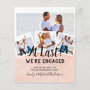 BUDGET PHOTO ENGAGEMENT QUOTE INVITES - ANY COLOR FLYER