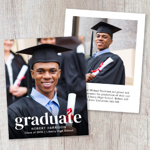 Budget Photo Graduation Announcement
