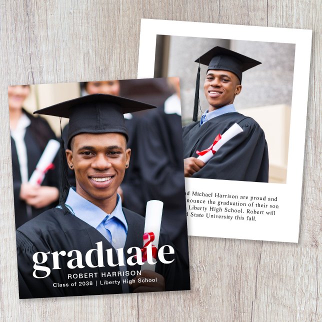 Budget Photo Graduation Announcement (Creator Uploaded)