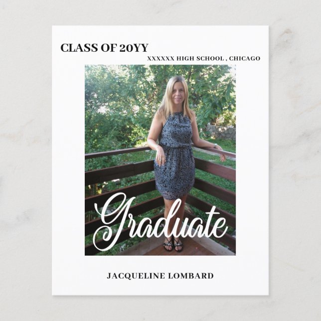 Budget Photo Graduation Announcement (Front)
