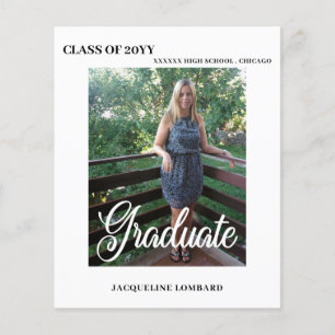 Budget Photo Graduation Announcement