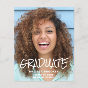 Budget Photo Graduation Announcement Flyer