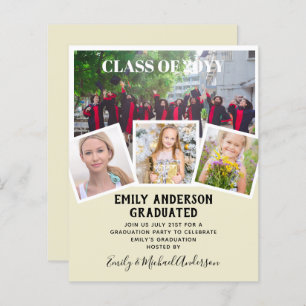 BUDGET Photo GRADUATION Invite Announcement ThankU