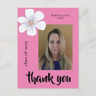 Budget Photo Graduation Thank You Postcard