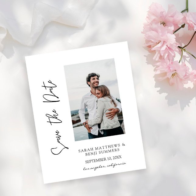 Budget Photo Hand Typography Save the Date W Flyer (Creator Uploaded)