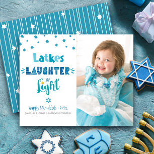 Budget Photo Hanukkah Latkes Laughter Light Card