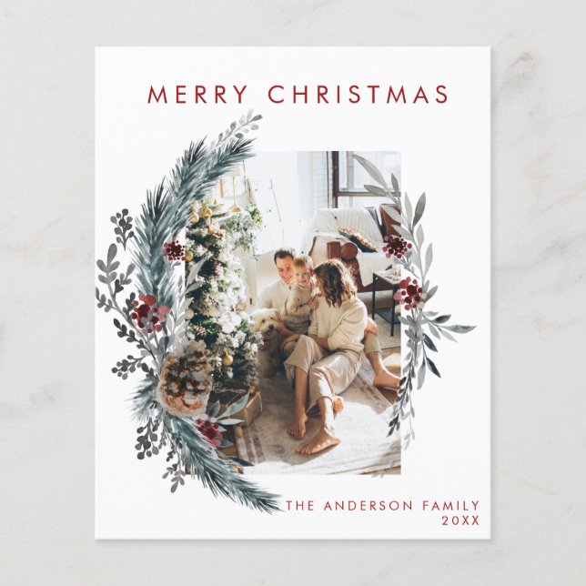 Budget Photo Holiday Card (Front)