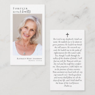 Budget Photo Memorial Prayer Card