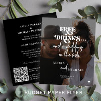 Budget photo online RSVP casual wedding invitation