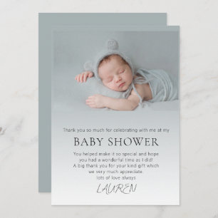 Budget Photo Overlay Baby Shower Card
