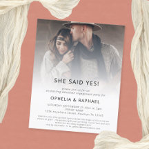 Budget Photo Overlay Bohemian Engagement Party