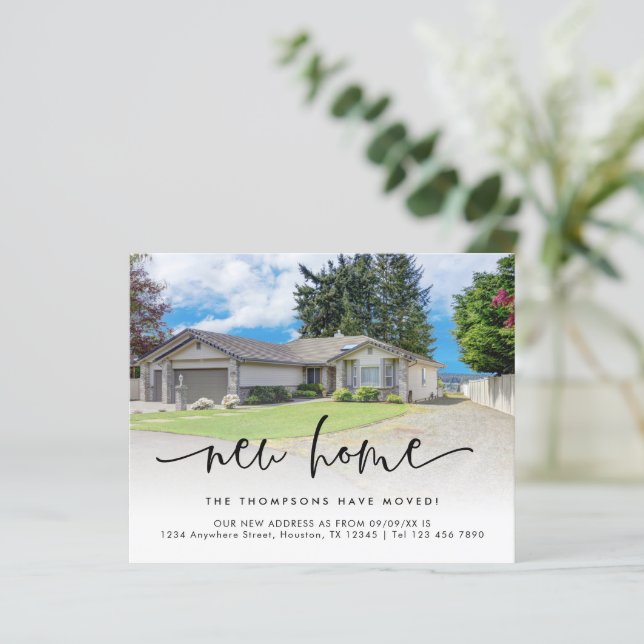 Budget Photo Overlay Script New Home Address (Standing Front)