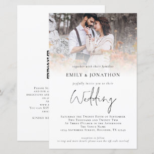 Budget Photo Overlay Script QR Code Wedding Invite