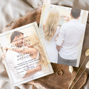 Budget Photo Picture Wedding Invitations