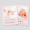 Budget Photo Pink Baby Girl Birth Announcement