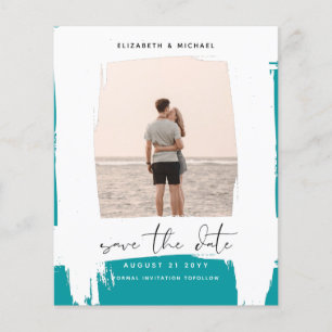 BUDGET Photo Save Date Minimalist Simple Plain