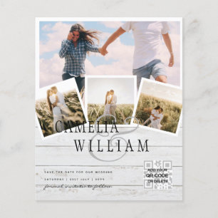 BUDGET PHOTO Save Dates INVITES - Mixed Colours Flyer