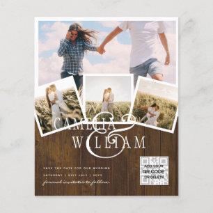 BUDGET PHOTO Save Dates INVITES - Mixed Colours Flyer