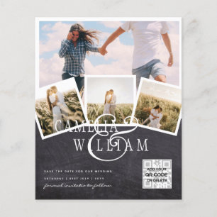 BUDGET PHOTO Save Dates INVITES - Mixed Colours Flyer