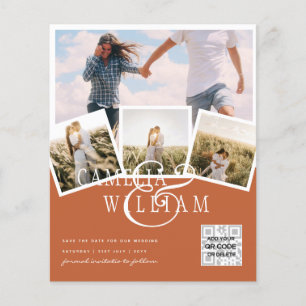 BUDGET PHOTO Save Dates INVITES - Mixed Colours Flyer