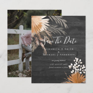 BUDGET Photo Save Dates PAMPAS Grass Terracotta