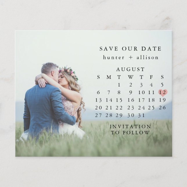 Budget Photo Save the Date Flyer (Front)