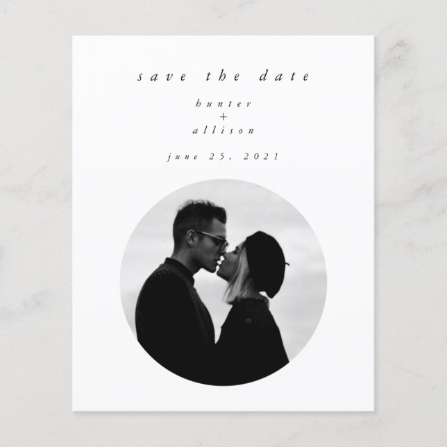 Budget Photo Save the Date Flyer (Front)