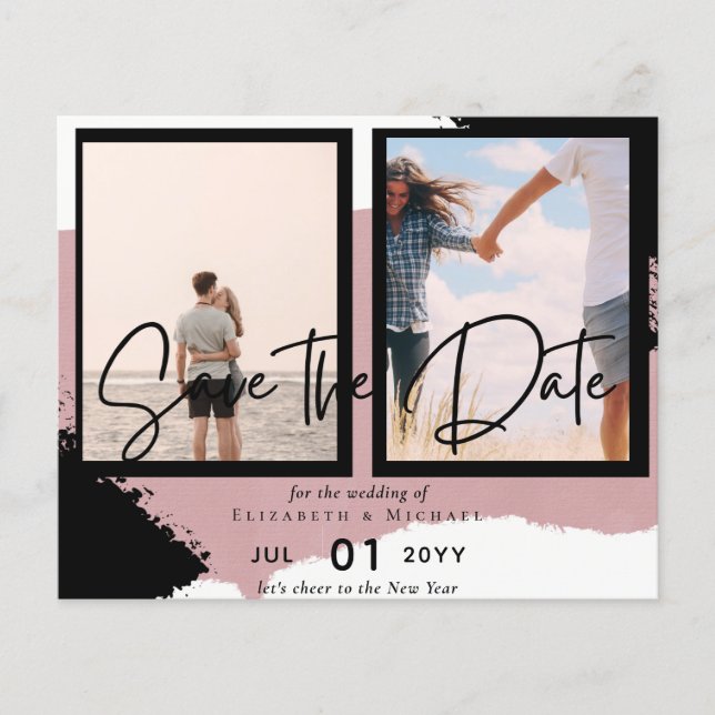 BUDGET PHOTO Save The Dates Urban Modern Chic Flyer (Front)