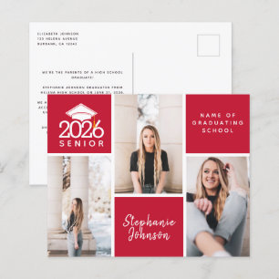BUDGET Photo Senior Graduation Postcard