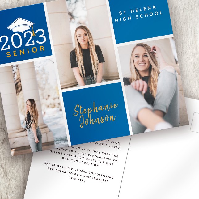 BUDGET Photo Senior Graduation Postcard (Creator Uploaded)