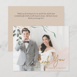 BUDGET PHOTO Thank you Card - CHEAP Modern Simple