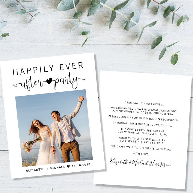 Budget Photo Wedding Reception Invitation (Creator Uploaded)