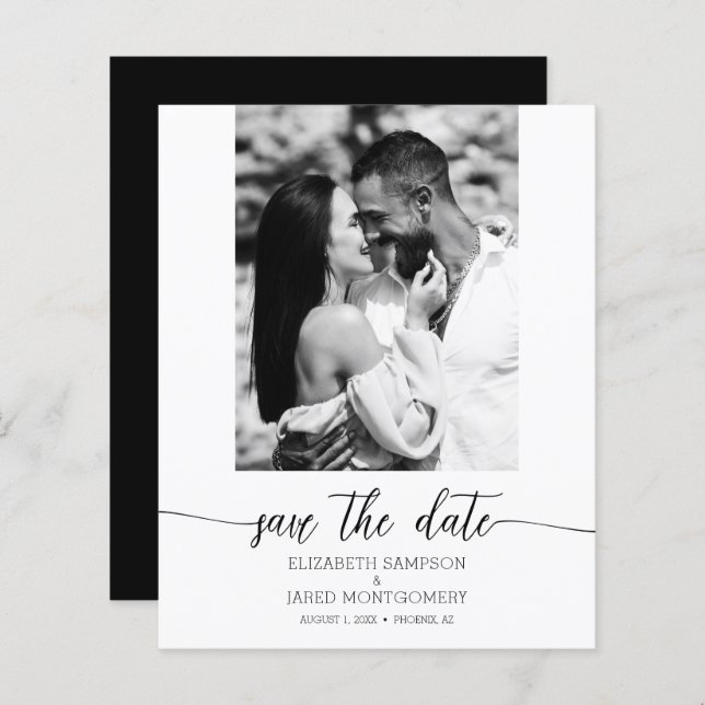 Budget Photo Wedding Save The Date (Front/Back)