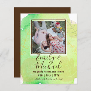 BUDGET PHOTO Wedding SAVE THE DATES Boho Abstract