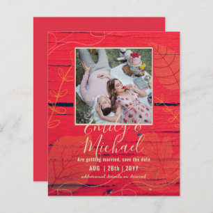 BUDGET PHOTO Wedding SAVE THE DATES Boho Abstract