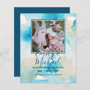 BUDGET PHOTO Wedding SAVE THE DATES Boho Abstract