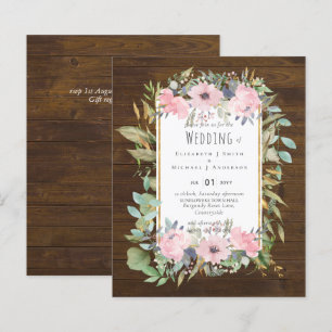 BUDGET  Pink Blush Floral Sage Greenery Wedding