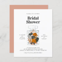 Budget Pink Floral Perfume Bottle Bridal Shower