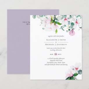 BUDGET Pink Magnolias Eucalyptus Lavender Wedding