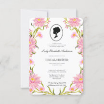 Budget pink wildflowers Bridgerton Bridal Shower