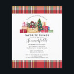Budget Plaid Favourite Things Christmas Holidays<br><div class="desc">Plaid Favourite Things Christmas Holidays Party Invitation that you can easily customise for your Holidays family and friends get together. Easily repurpose this invitation for other holiday events by clicking the "Customise this" button nested under the "Personalise" link. For additional assistance, please reach out by clicking the "speech bubble" button...</div>