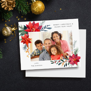 Budget Poinsettia Frame H Photo Holiday 