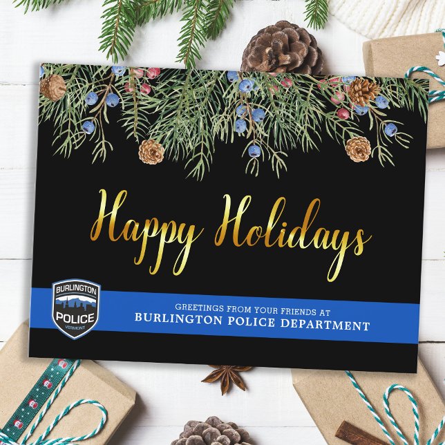 Budget Police Department Christmas Cards (Creator Uploaded)