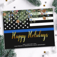 Budget Police Department Christmas Happy Holidays