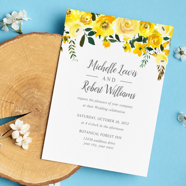 BUDGET Pretty yellow Floral wedding (Creator Uploaded)