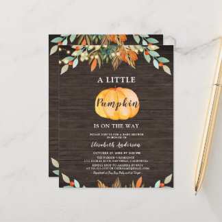 Budget Pumpkin Rustic String Lights Baby Shower