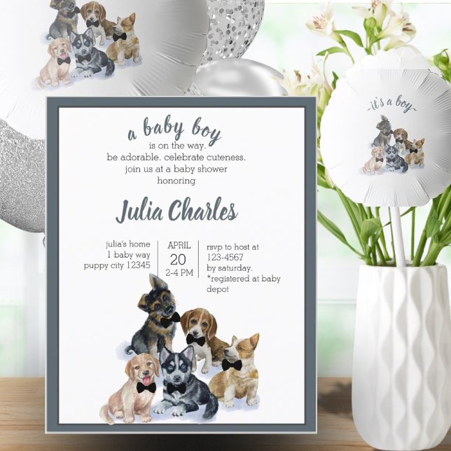 Budget Puppy Dog Theme Cute Baby Shower (Budget Puppy Dog Theme Cute Baby Shower)