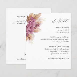 Budget Purple Floral Boho Details