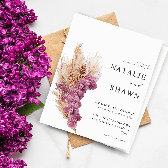 Budget Purple Floral Boho Wedding (Creator Uploaded)