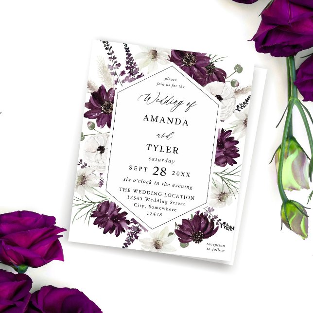 Budget Purple & White Floral Wedding (Creator Uploaded)